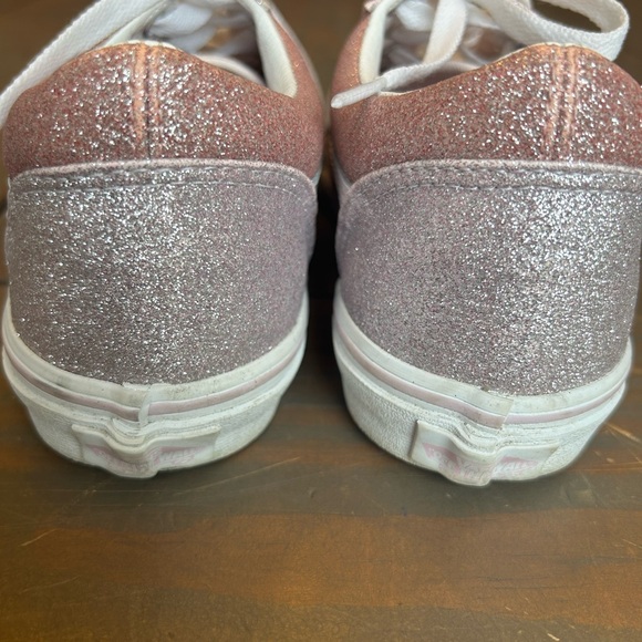 Vans two tone pink glitter sneakers EUC - Picture 5 of 8